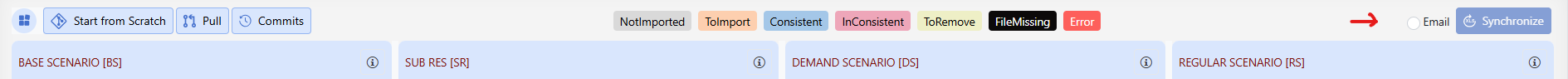 Navigator sync email checkbox