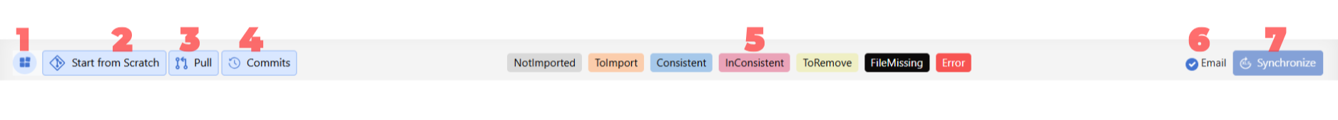 Navigator toolbar